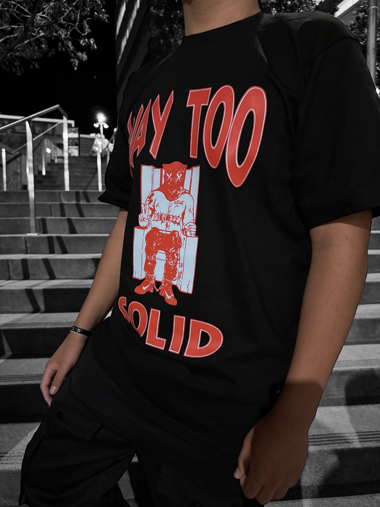 W2S “BRED SOLID ROW” MENS TEE